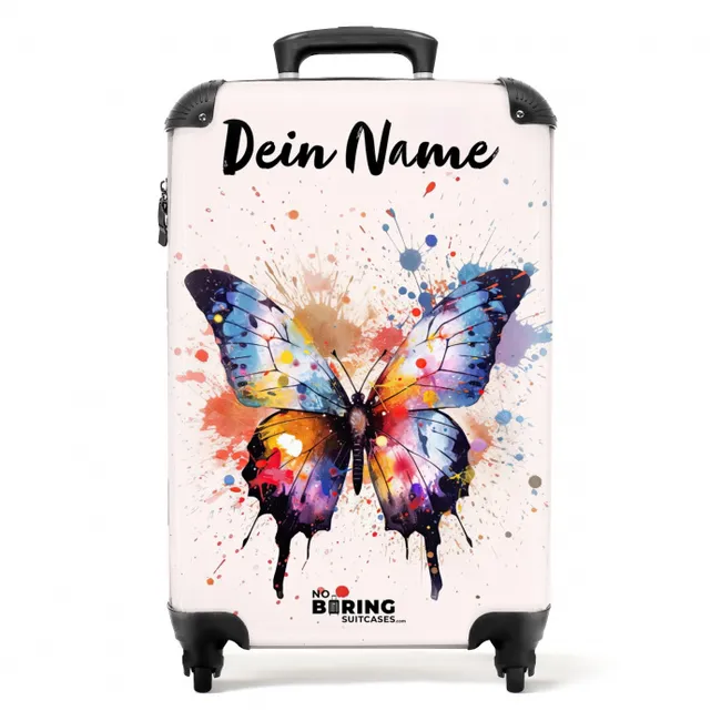 Koffer mit Name – Schmetterlingsexplosion