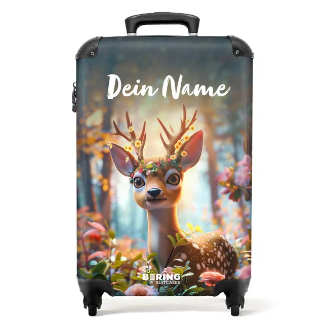 Koffer mit Name - Bo-Blumengeweih