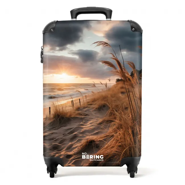 Strand bij zonsondergang NBS - Handbagage koffer - Unisex middel -productfoto_recht