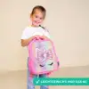 Eenhoorn - Glitters - Regenboog - Pastel Kinderrugzak - Roze middel -sfeer1_DE