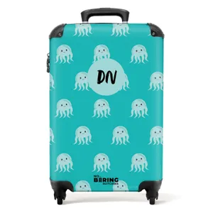 Koffer mit Name - Schöne Qualle