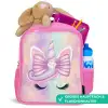 Eenhoorn - Glitters - Regenboog - Pastel Kinderrugzak - Roze middel -inhoud_DE