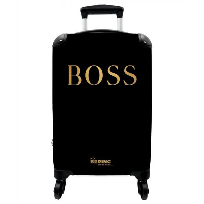 Koffer - Zitate - Boss - Gold - Schwarz