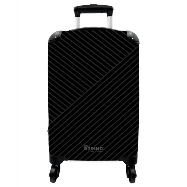 Koffer - Moderne Linienkunst schwarz