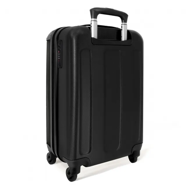 Koffer - Abstrakt - Schwarzes und weißes Wellenmuster