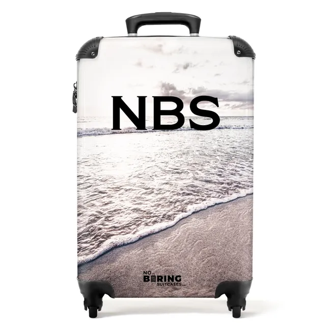 Koffer mit Name - Strand mit Meer