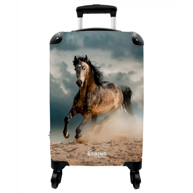 Koffer - Laufendes braunes Pferd