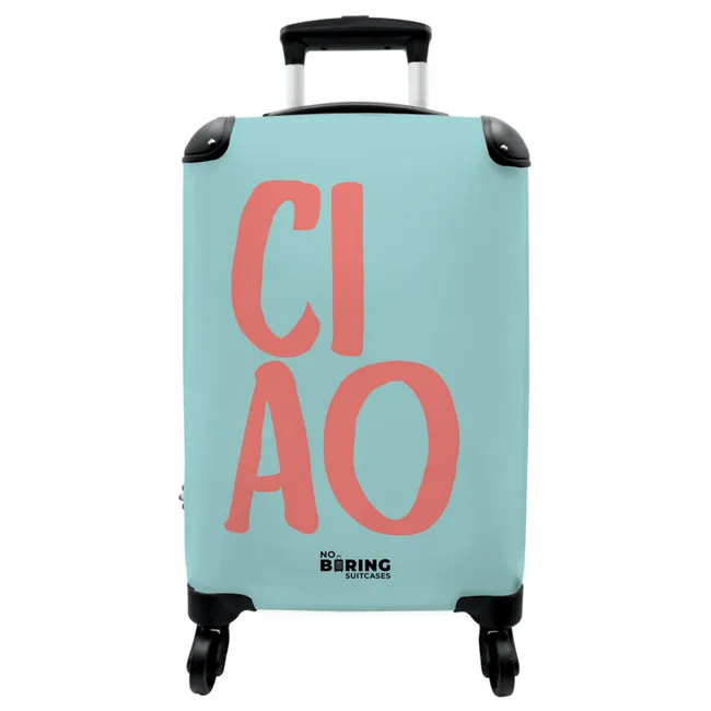 Koffer - Zitate - Ciao aqua blue