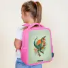 Dier - Dino - Natuur Kinderrugzak - Roze middel -sfeer2