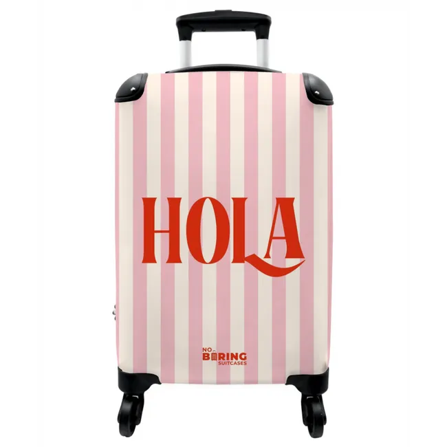 Koffer - Zitate - Hola Puderrosa und heller Pfirsich