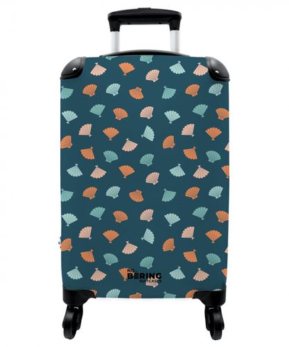 Muschelmuster blau orange