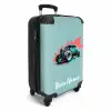 Hotrod turquoise NBS - Handbagage koffer - Kinderen Unisex middel -productfoto_3d