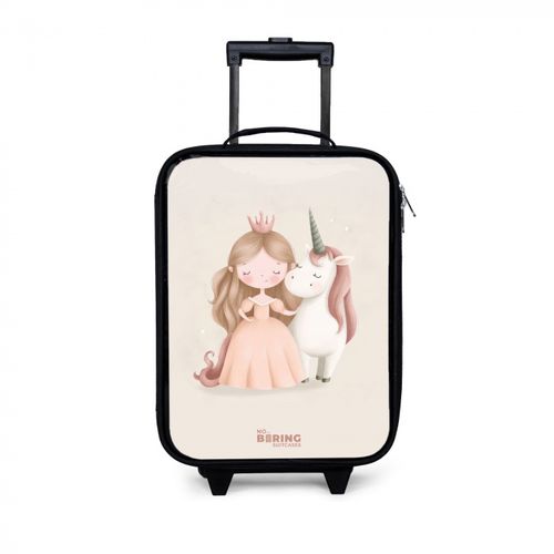 Prinzessin und ein Einhorn in Pastellfarben