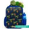 Dinos - Bliksem - Dieren - Blauw Kinderrugzak - Blauw middel -inhoud_DE