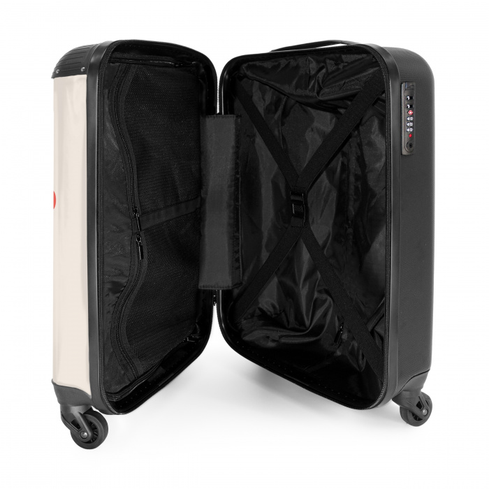 Paarse pixel NBS - Handbagage koffer - Unisex middel -binnenkant