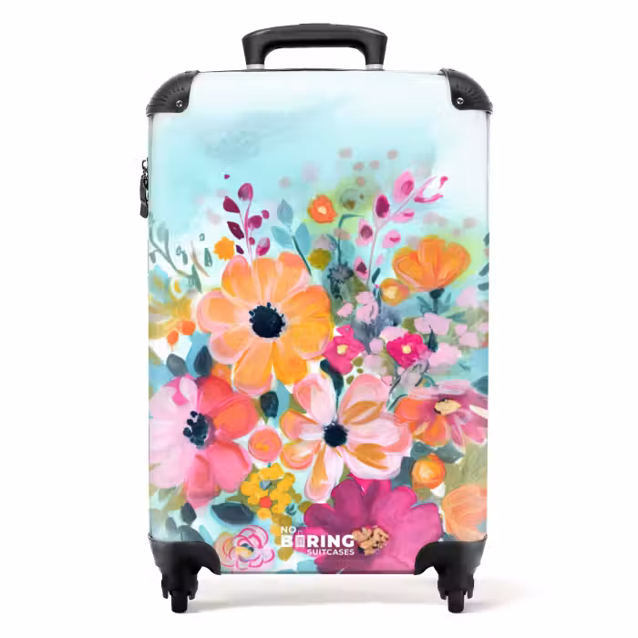 Koffer - Blumen - Farben - Blumenstrauß - Natur