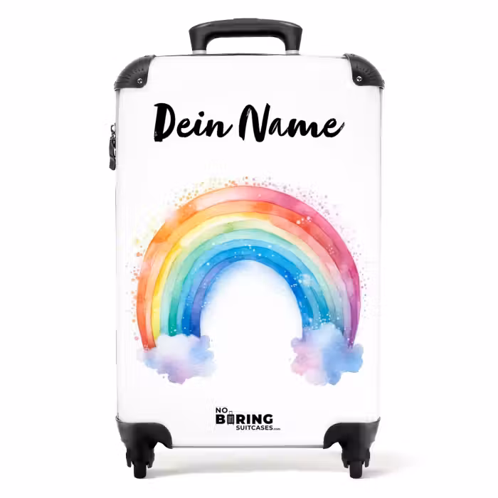 Koffer mit Name - Aquarell-Wunderbogen