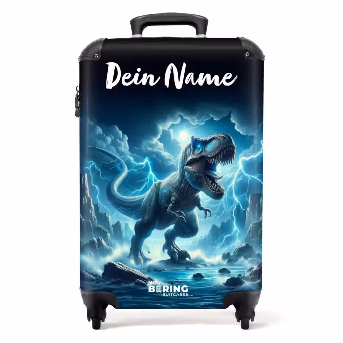 Koffer mit Name - Donnerklatschen-Dino