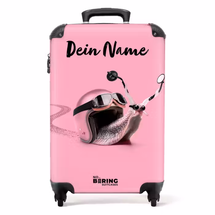 Koffer mit Name - Escar-Go - Rosa