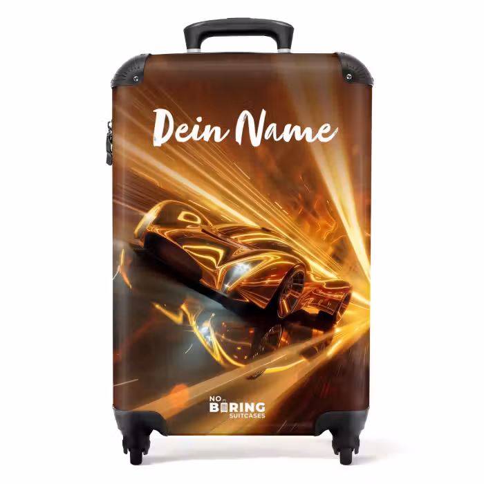 Koffer mit Name - Goldrausch