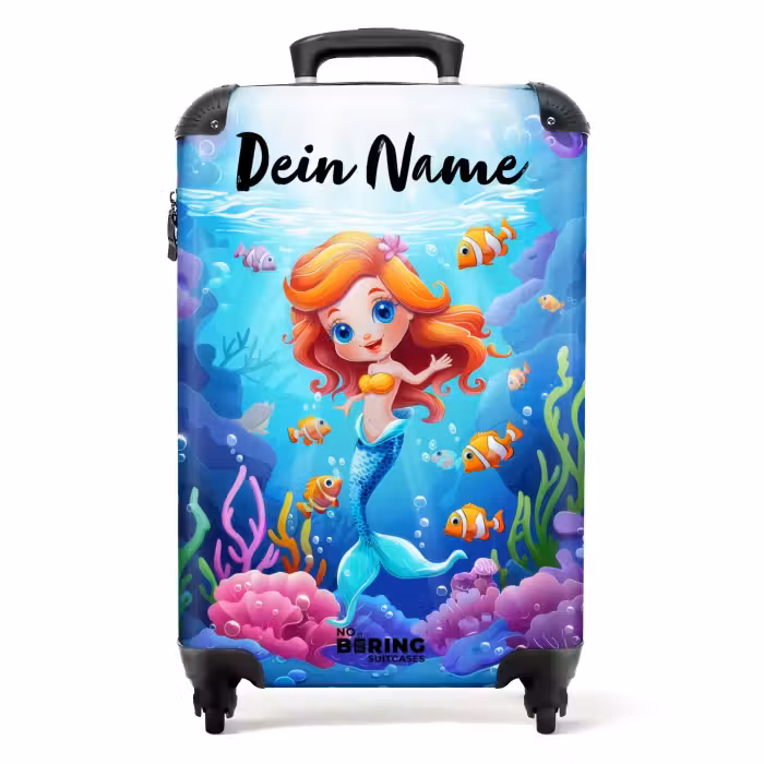 Koffer mit Name - Olivia unter Wasser