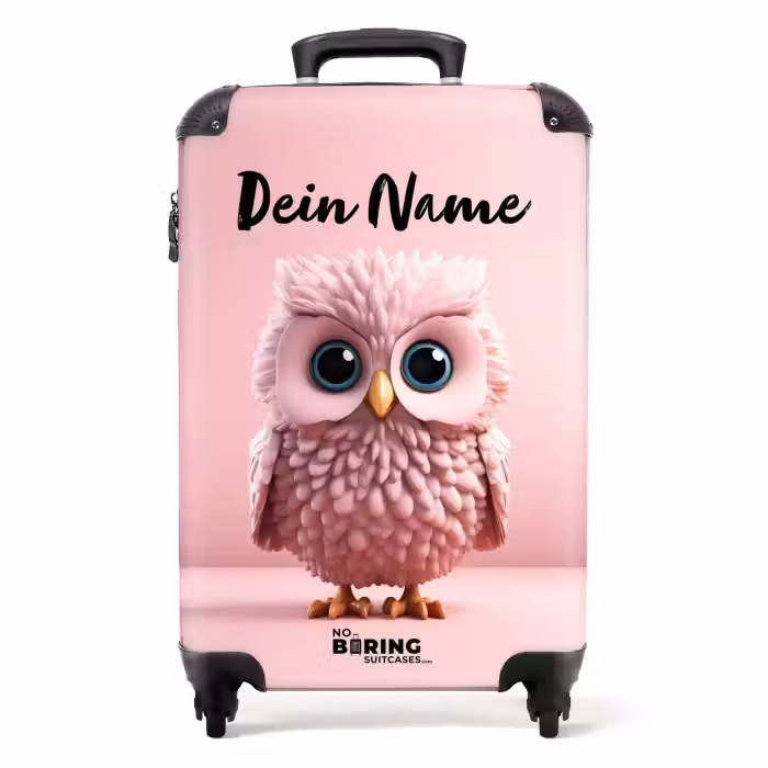 Koffer mit Name - Rosa Hustler