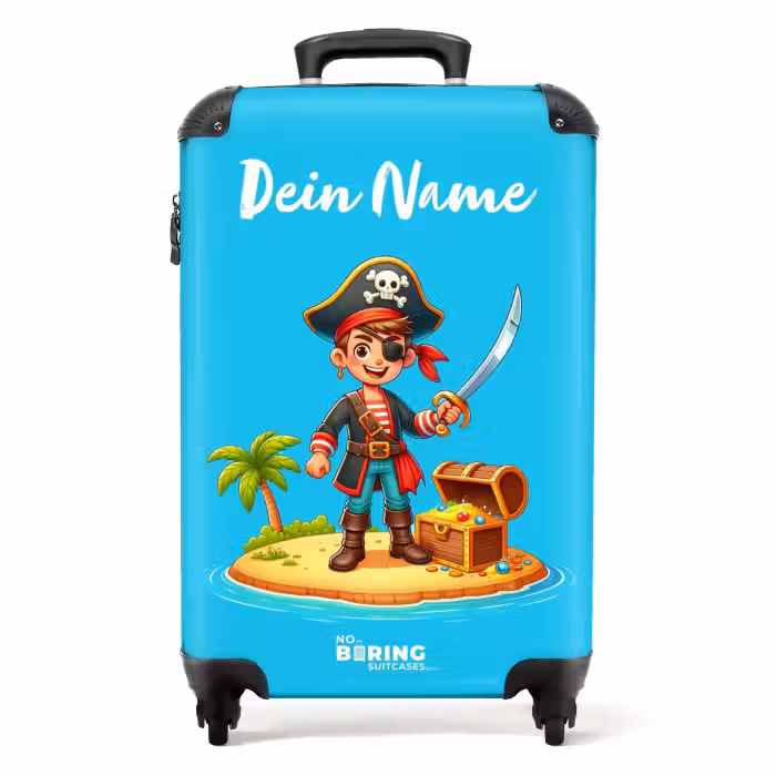 Koffer mit Name - Schatzinsel Santiago