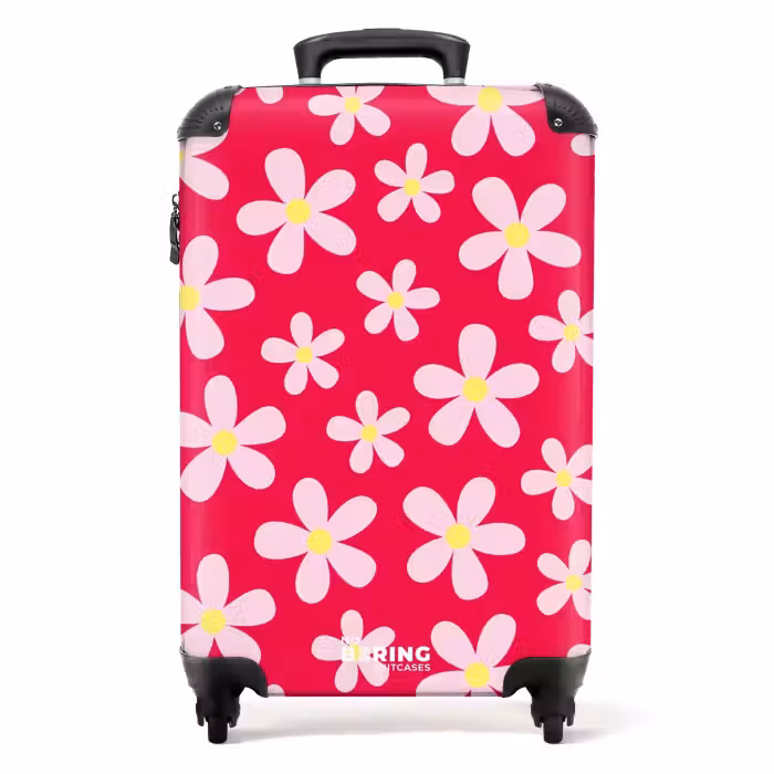 Koffer - Gänseblümchenmanie hotpink