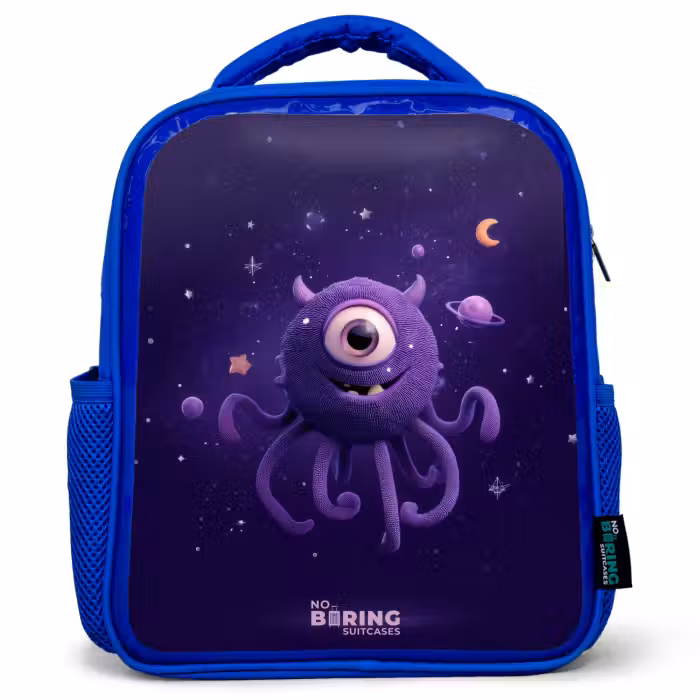 Kinderrucksack - Blau - Kosmisches Tentakelmonster