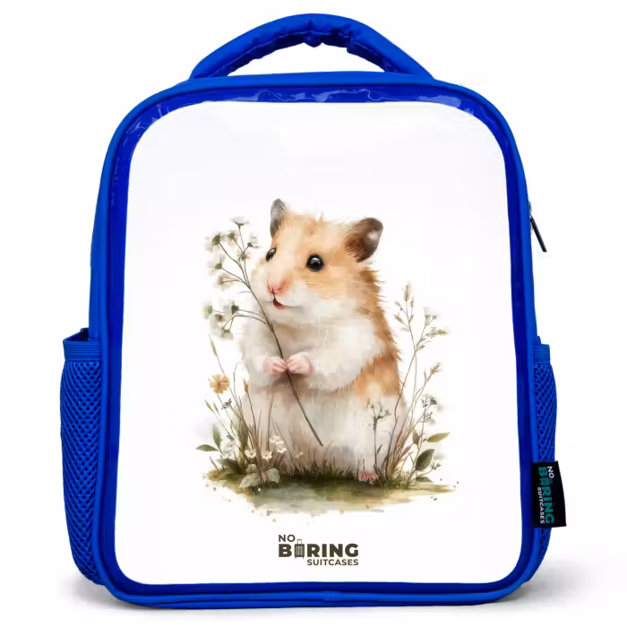 Kinderrucksack - Blau - Tier - Natur - Hamster