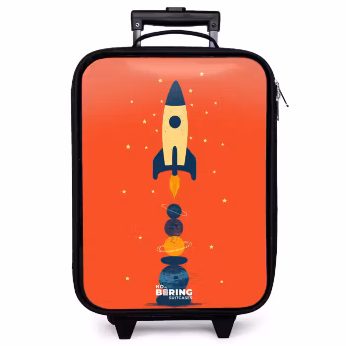 Kinderkoffer - Rakete - Sterne - Planeten