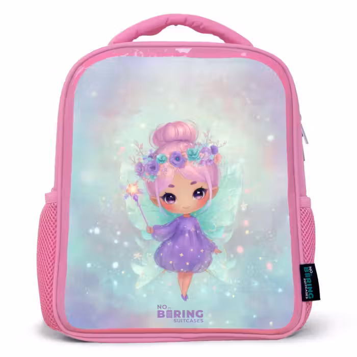 Rucksack Kind - Rosa - Blumenfee in pastellfarbenem Glanz