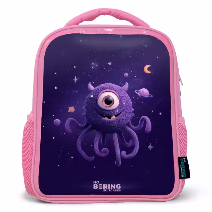 Rucksack Kind - Rosa - Kosmisches Tentakelmonster