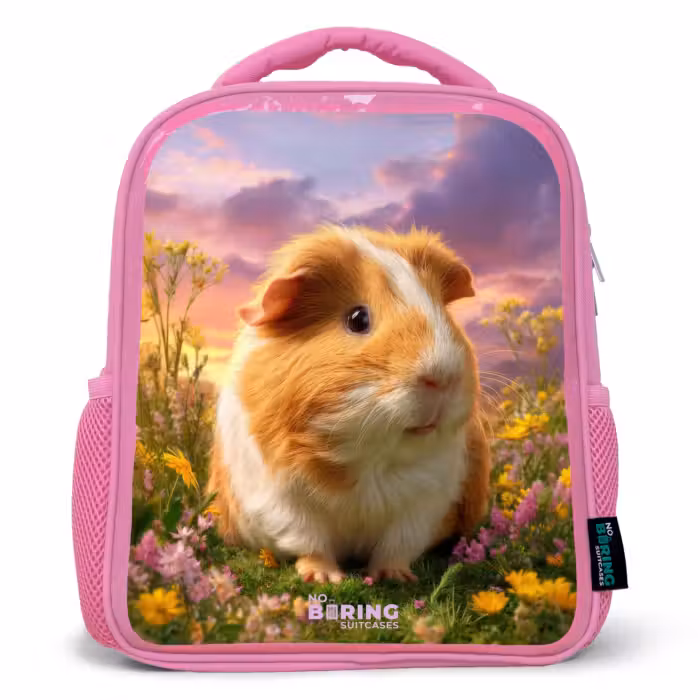 Rucksack Kind - Rosa - Meerschweinchen - Natur - Tier