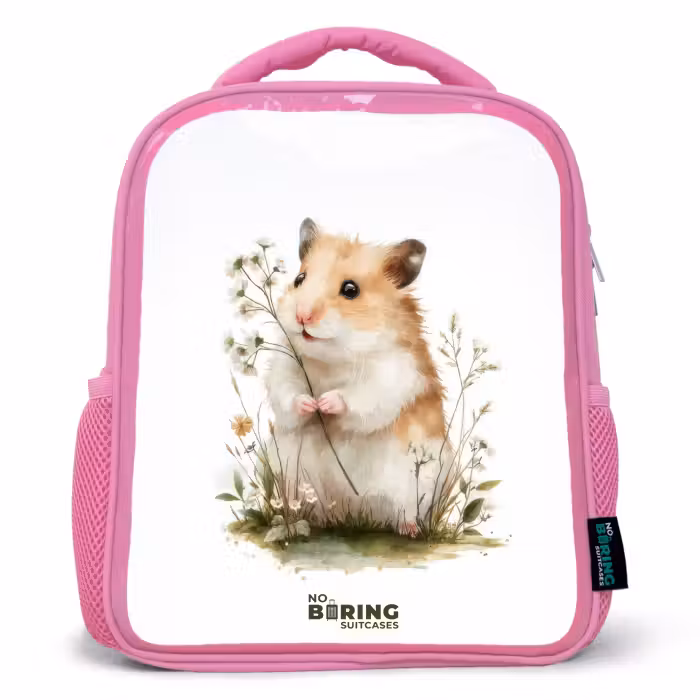 Rucksack Kind - Rosa - Tier - Natur - Hamster