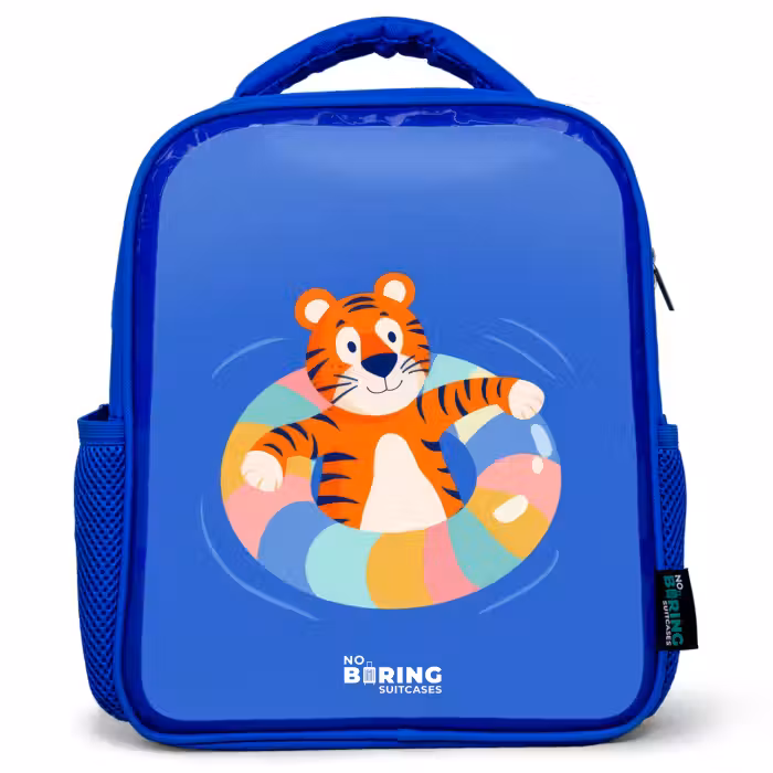 Kinderrucksack - Blau - Tiger - Schwimmband - Wasser