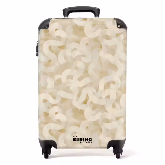 Koffer - Abstrakt - Linien - Beige