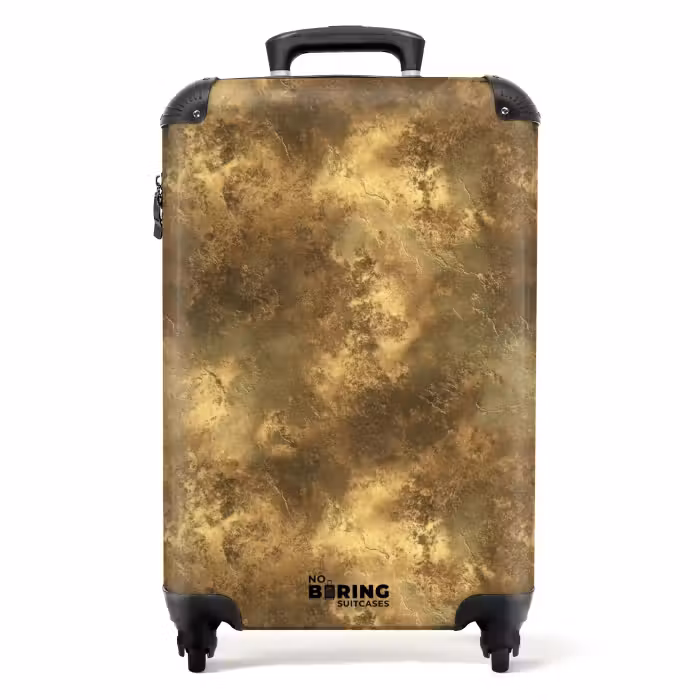 Koffer - Antik - Metallic-Look - Gold