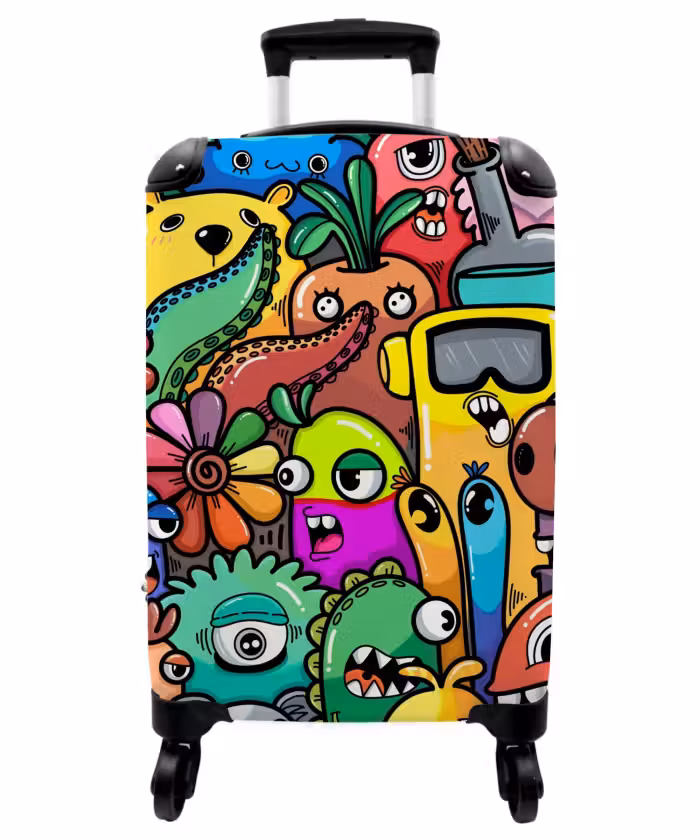 Koffer - Bunte Monsterparade
