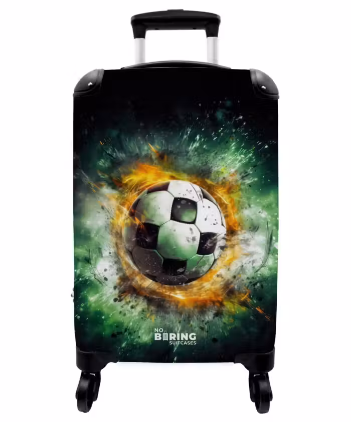 Koffer - Fußball in Flammen