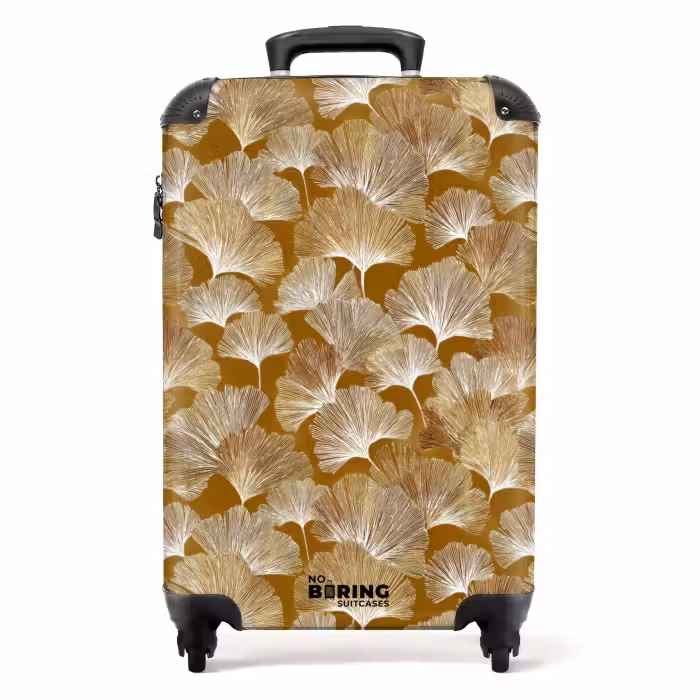 Koffer - Ginkgo - Blätter - Gold