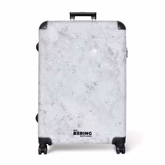 Koffer - Grau - Terrazzo-Effekt - Beton