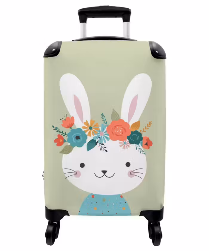 Koffer - Hippie-Hase