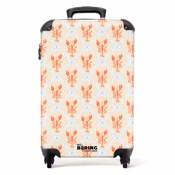 Koffer - Hummer Illustration orange
