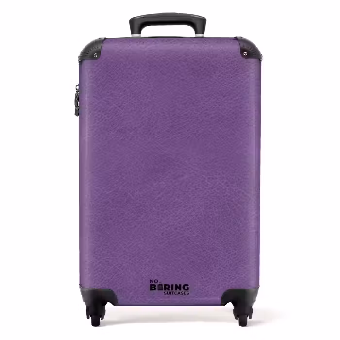 Koffer - Lederlook lila-violett