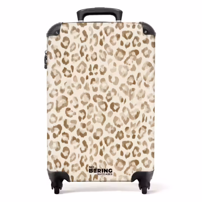 Koffer - Leopard - Klassisch - Beige