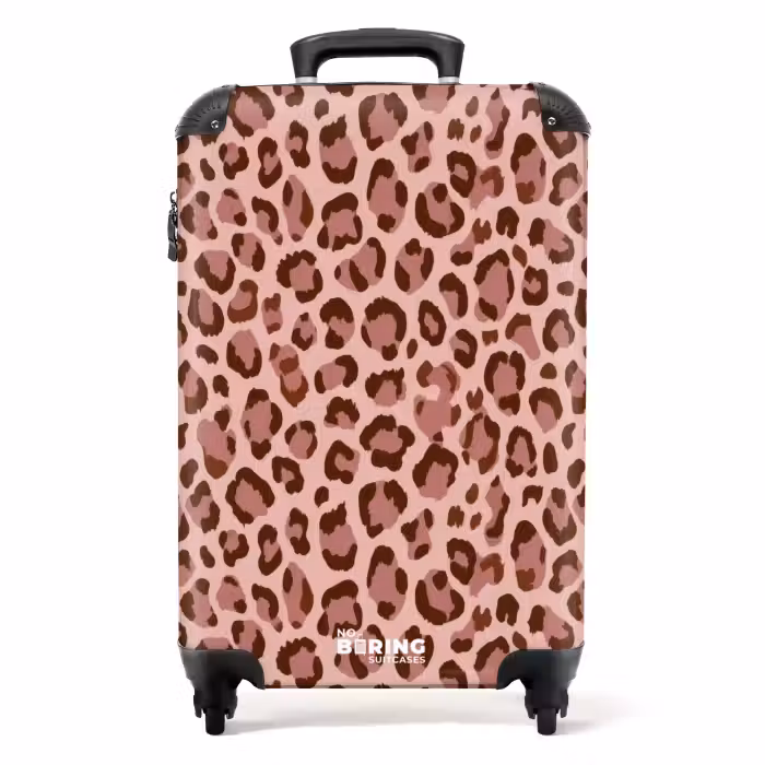 Koffer - Leopard - Muster - Rosa