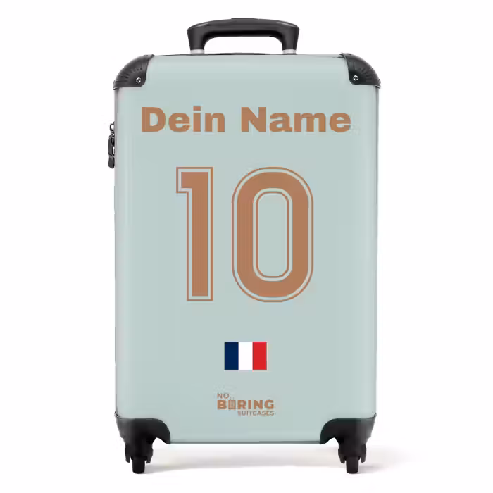 Koffer mit Name - Auswärtstrikot Frankreich