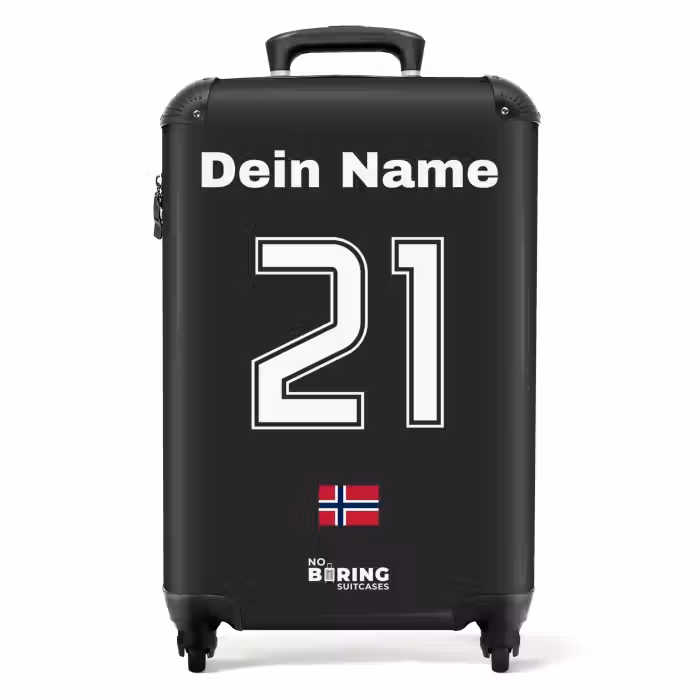 Koffer mit Name - Auswärtstrikot von Norwegen