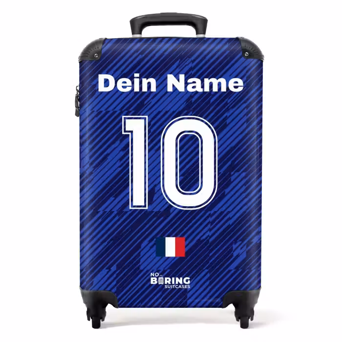 Koffer mit Name - Frankreich-Heimtrikot
